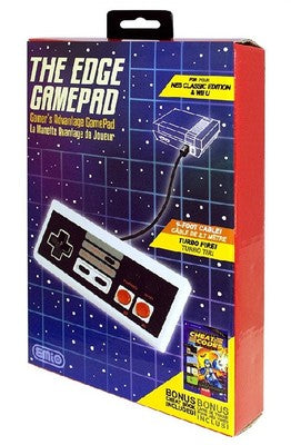 The Edge Gamepad for NES Classic Edition & Wii U - Turbo Fire, 9ft Cable The Edge Gamepad for NES Classic Edition & Wii U - Turbo Fire, 9ft Cable